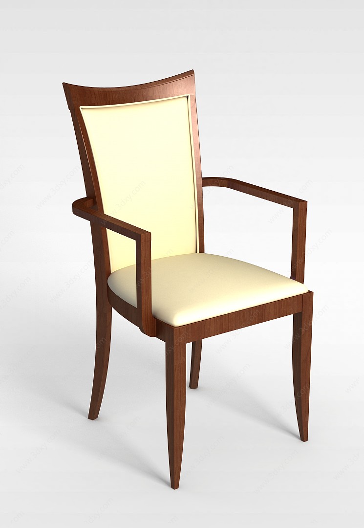 现代高背座椅3D模型