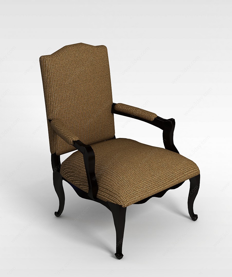 欧式布艺座椅3D模型