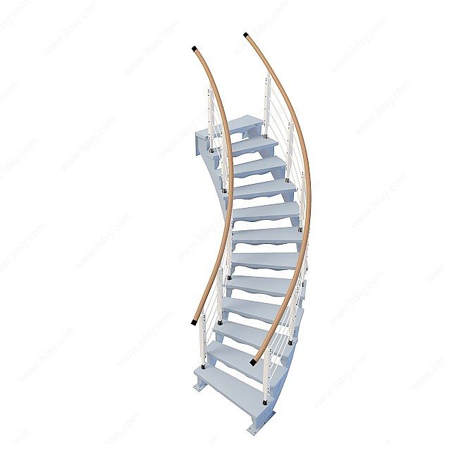 弧形楼梯3D模型