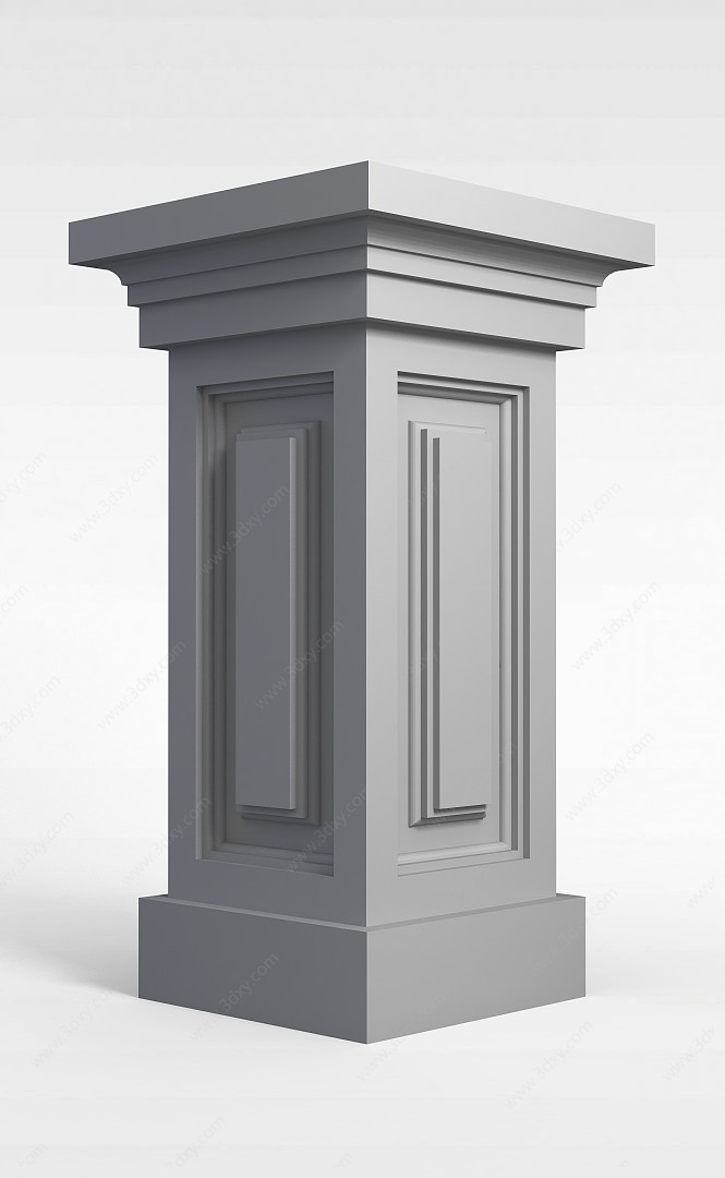 方形柱子3D模型
