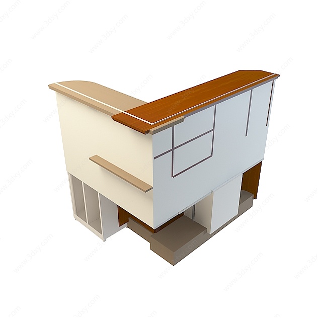 厨房豪华橱柜3D模型