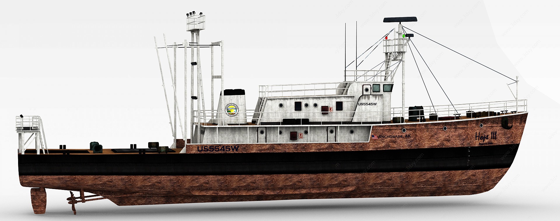 轮船3D模型