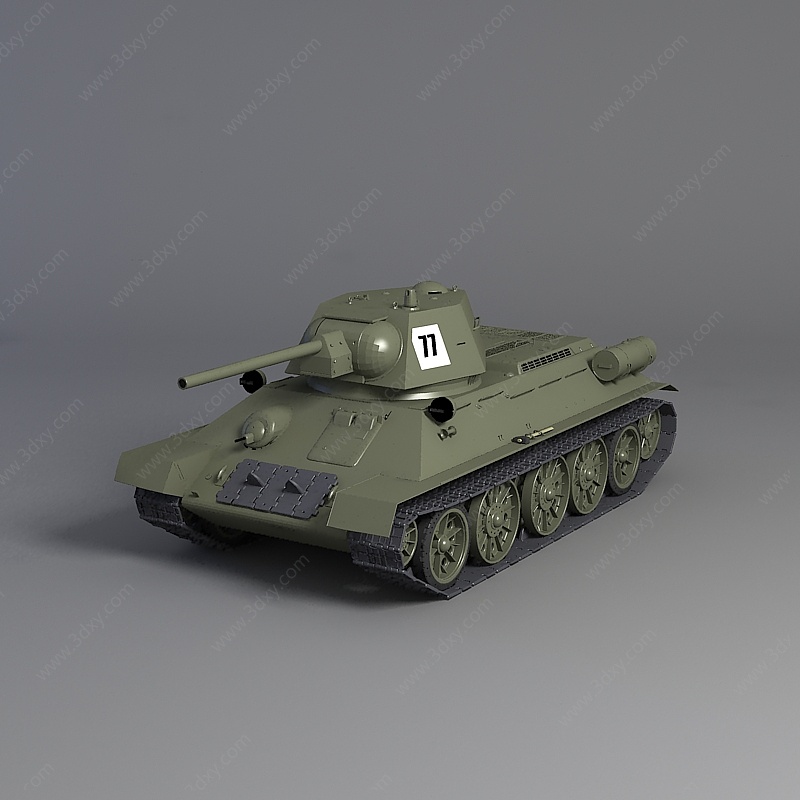 苏联A-20轻型坦克3D模型