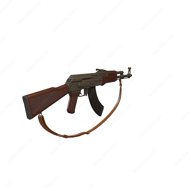 AK-74突击步枪3D模型