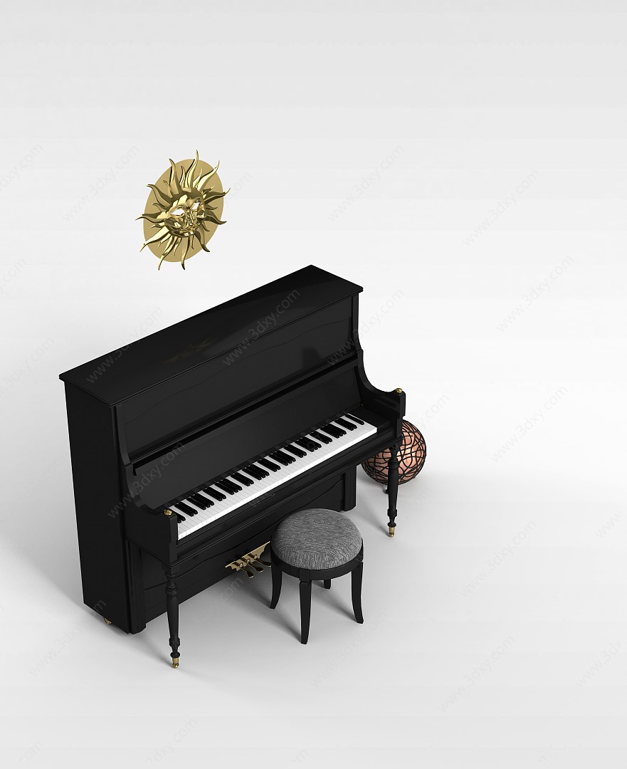 钢琴3D模型