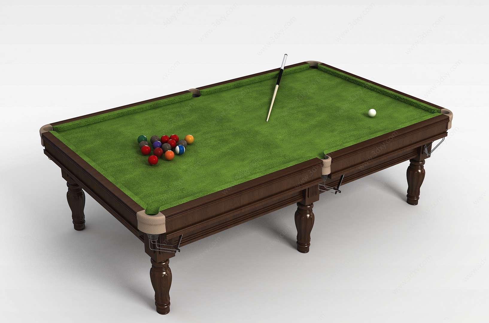 美式台球桌3D模型