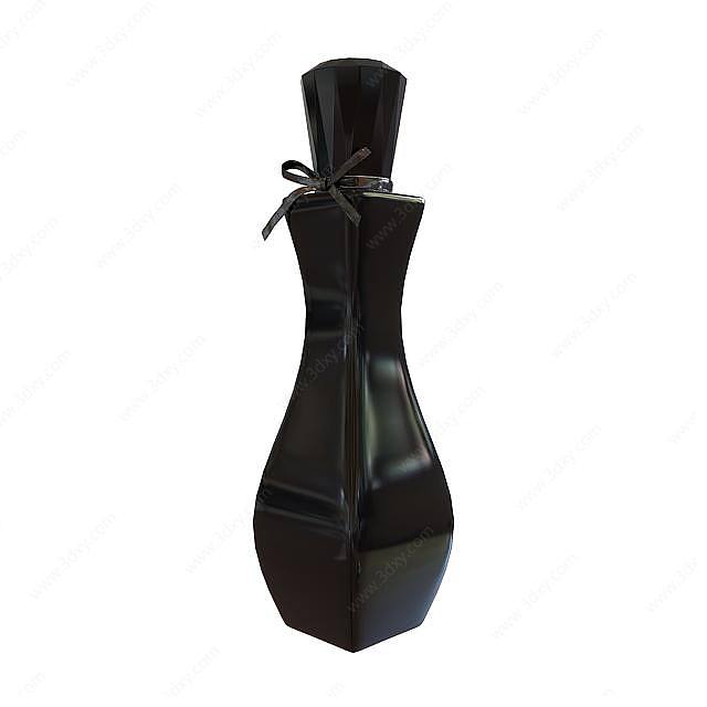 黑色化妆瓶3D模型