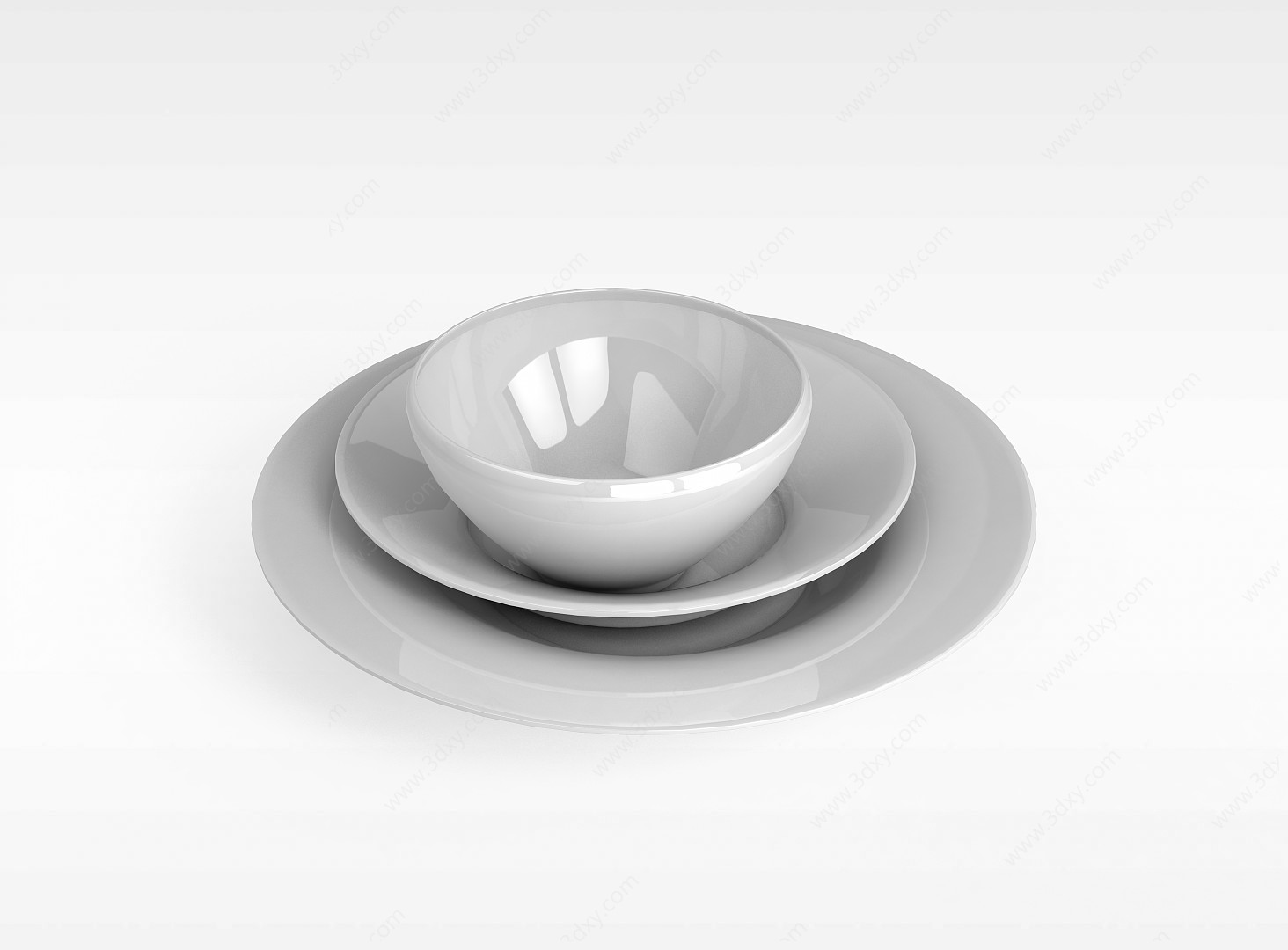 瓷碗3D模型