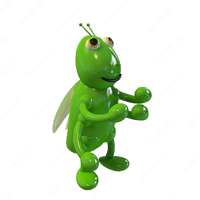 童趣蝗虫玩具3D模型