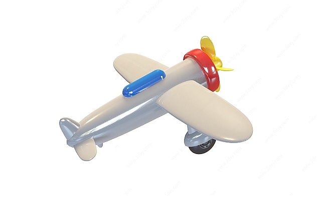 卡通飞机3D模型