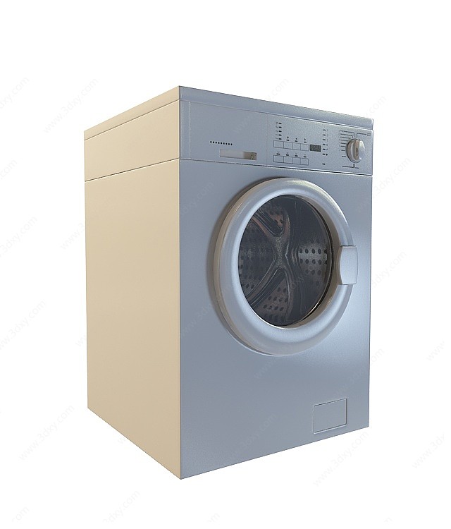 卫生间滚筒洗衣机3D模型