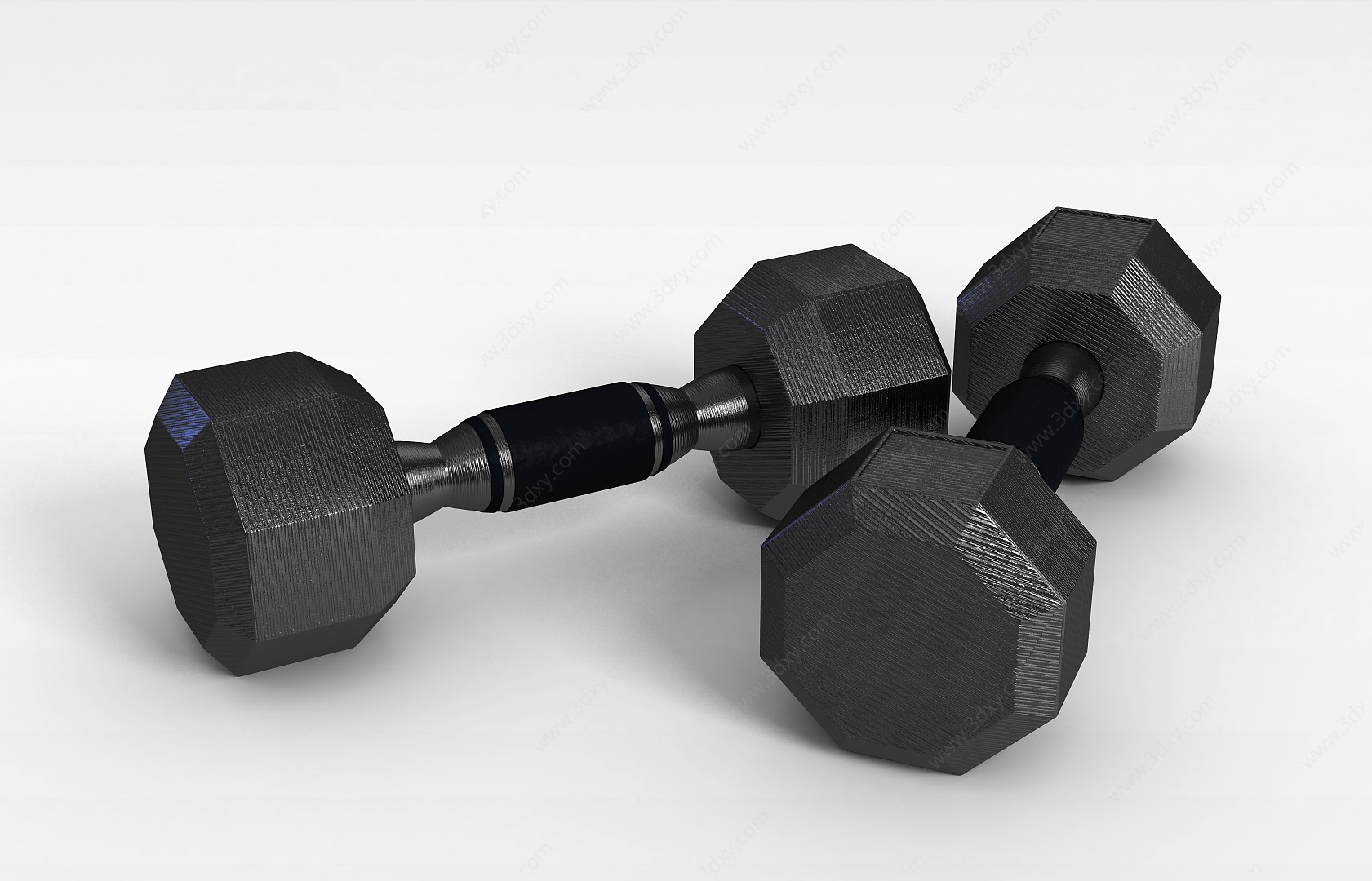 健身房哑铃3D模型