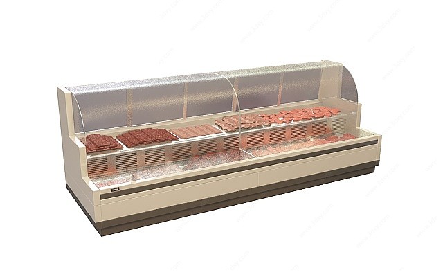 超市冷冻冰柜3D模型