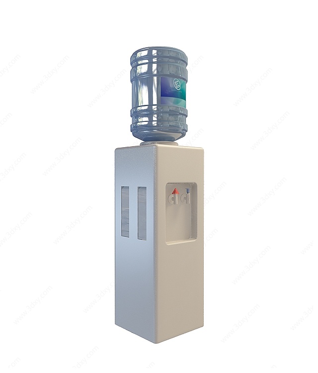 桶装冷热饮水机3D模型