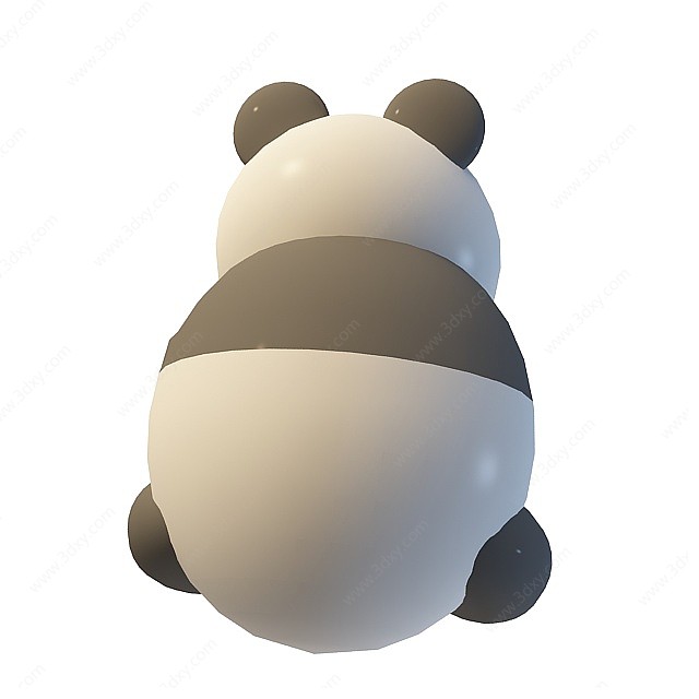 3d卡通熊猫模型,卡通熊猫3d模型下载_学哟网