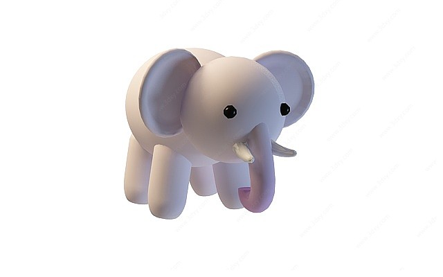 卡通小象3D模型