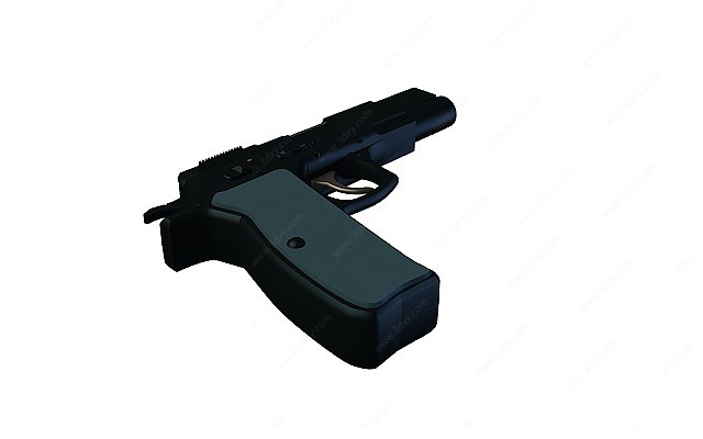 卡通手枪3D模型