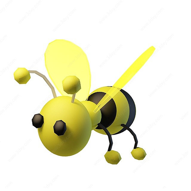 卡通小蜜蜂3D模型