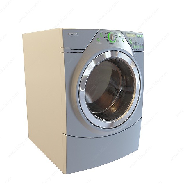 小滚筒洗衣机3D模型