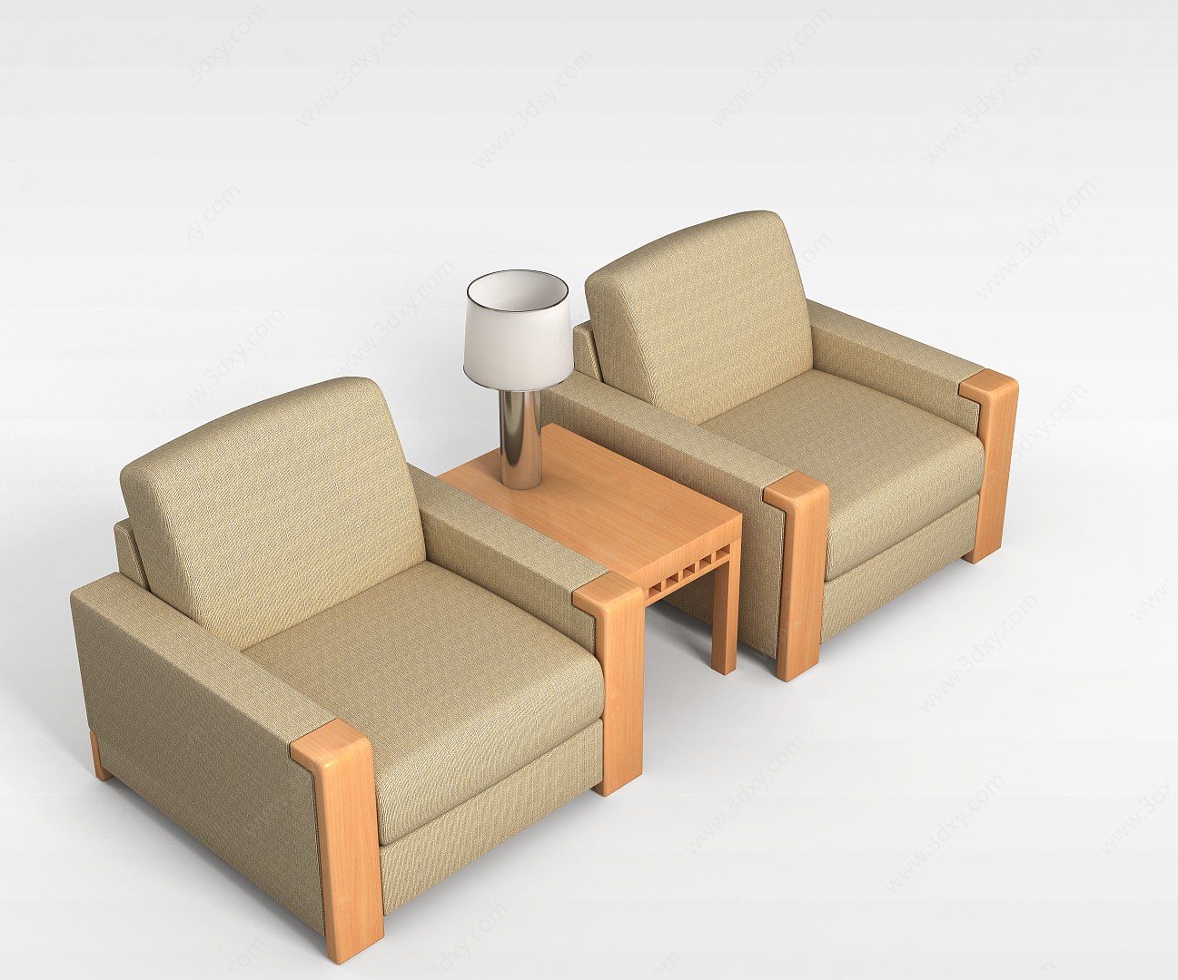 会客室沙发组合3D模型