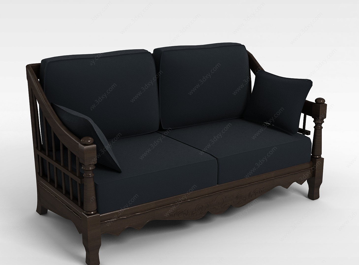 欧式双人沙发3D模型