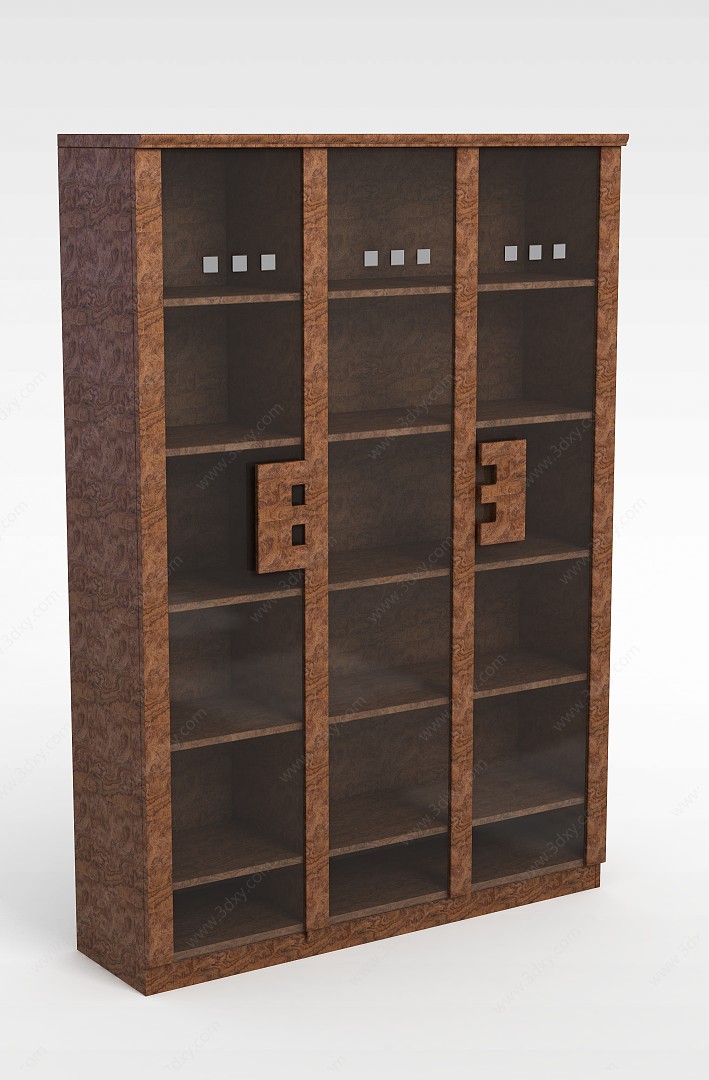 现代木质酒柜3D模型