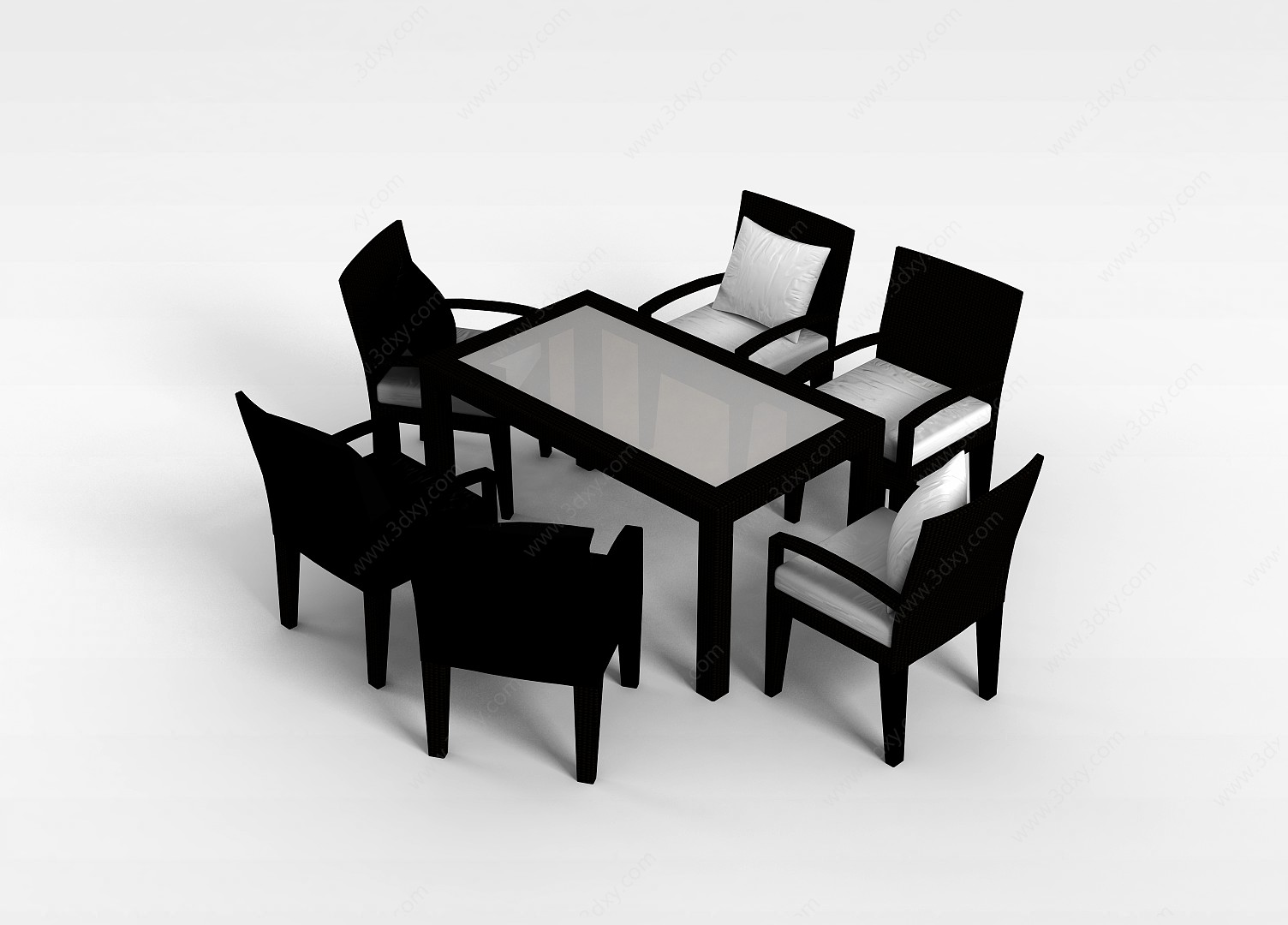 古典休闲桌椅3D模型
