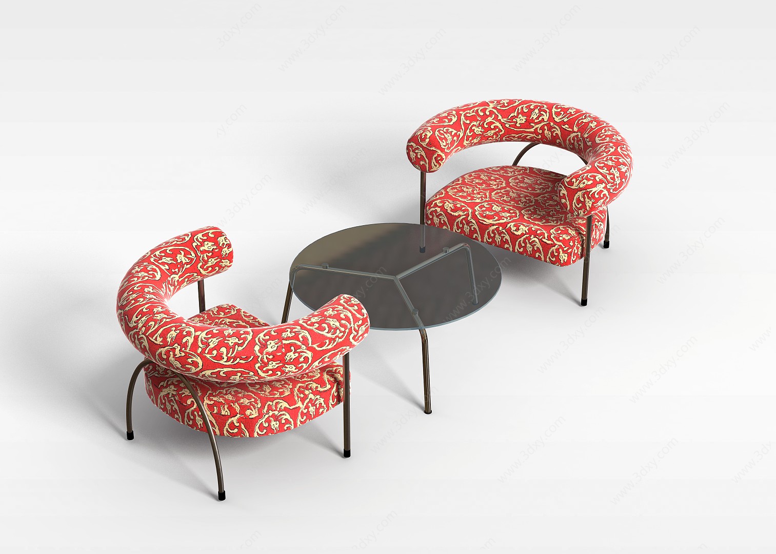 创意休闲桌椅3D模型