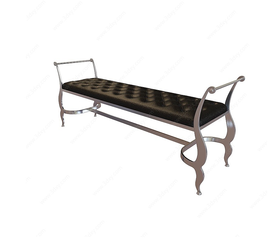 铁艺沙发凳3D模型