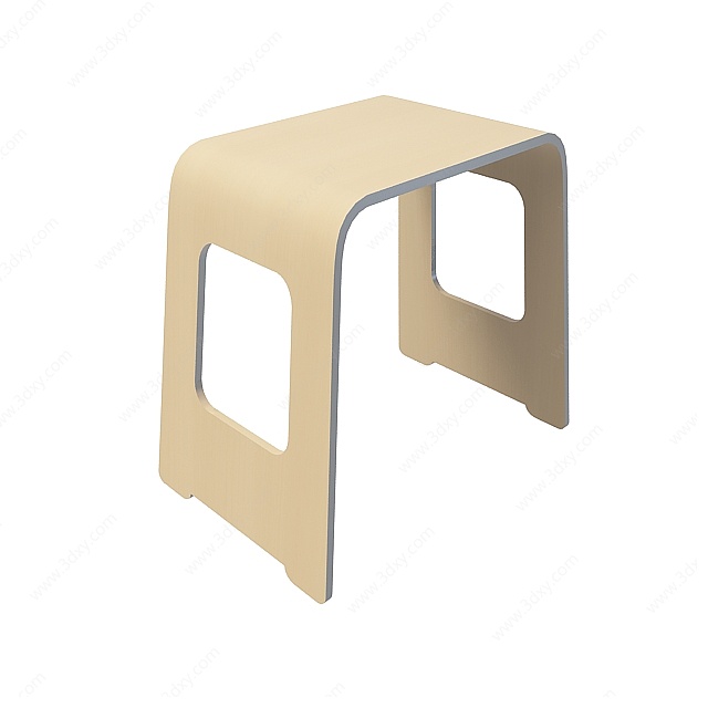 小腿沙发凳3D模型