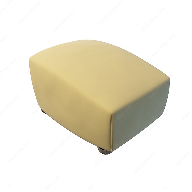 小型沙发凳3D模型