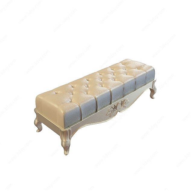 漂亮的沙发凳3D模型