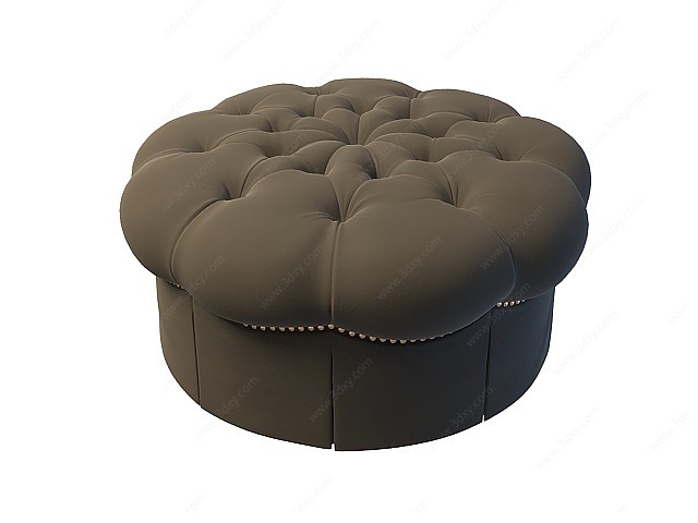 花型沙发凳3D模型
