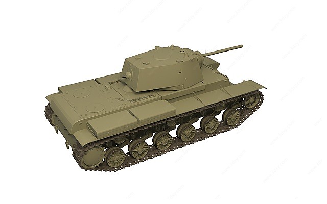 苏联KV-1重坦克3D模型