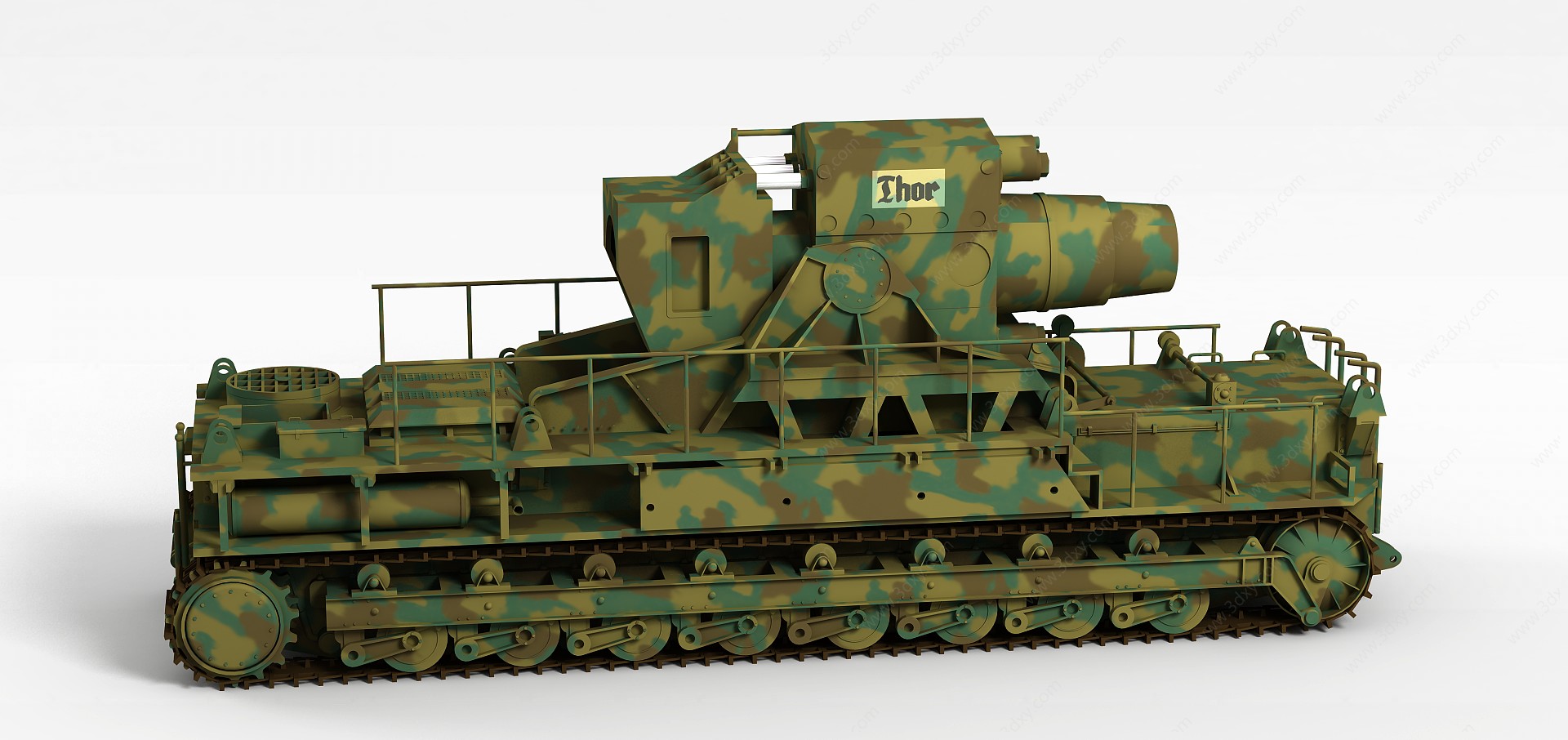 德国自行火炮3D模型