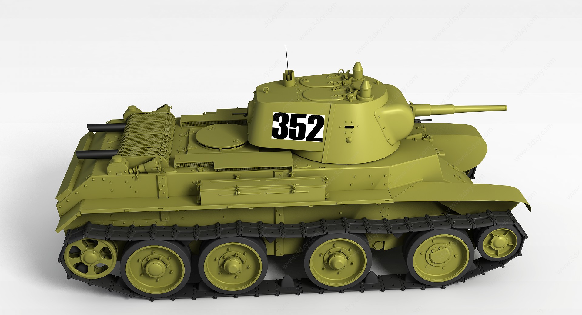 苏联BT-7快速坦克3D模型