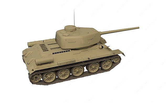 中式112重型坦克3D模型