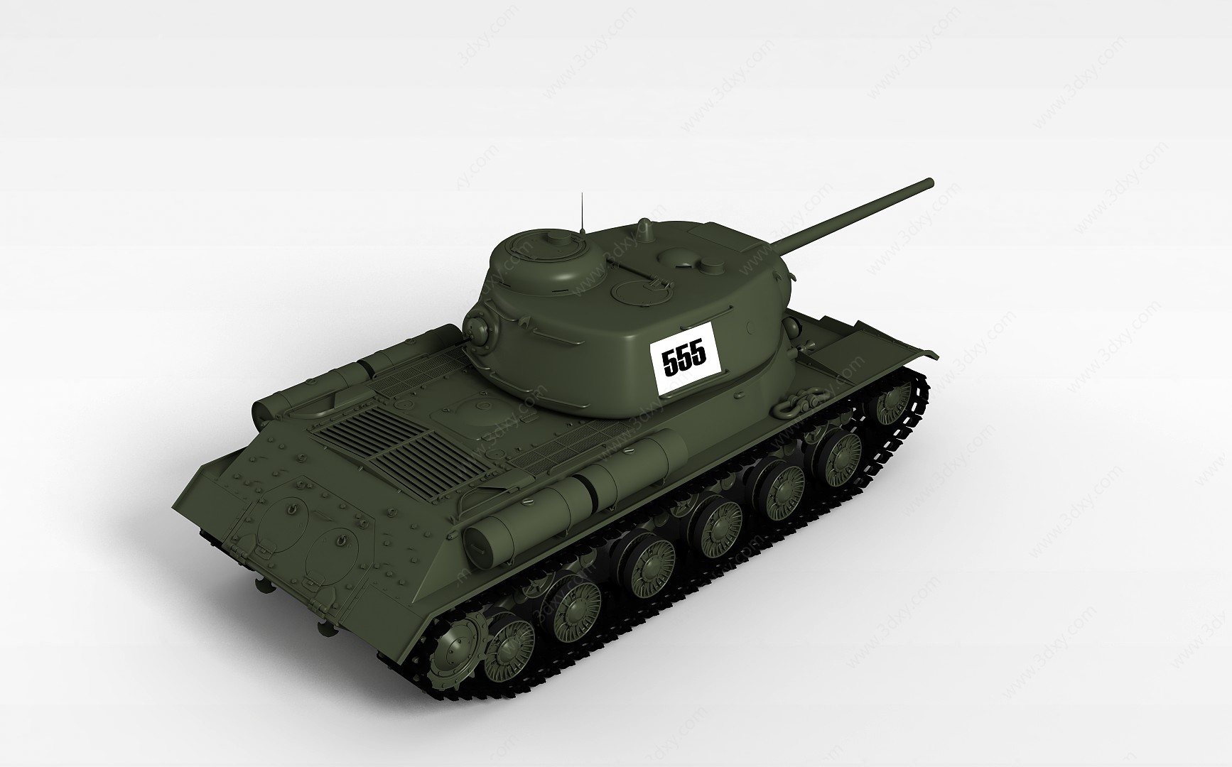 苏联KV-1S重坦克3D模型