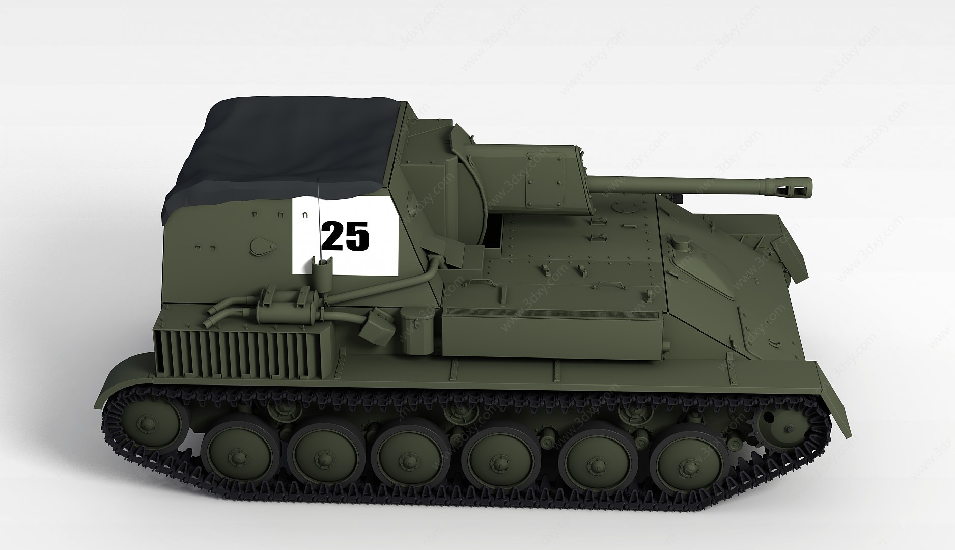 苏联SU-26自行火炮3D模型
