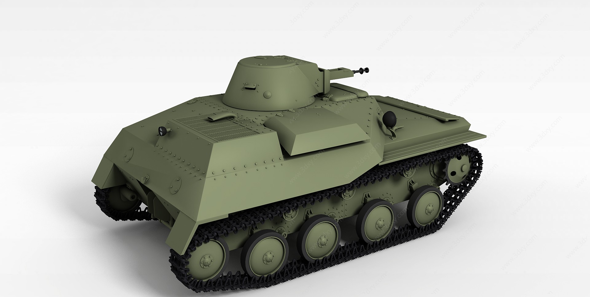 美国M2轻型坦克3D模型