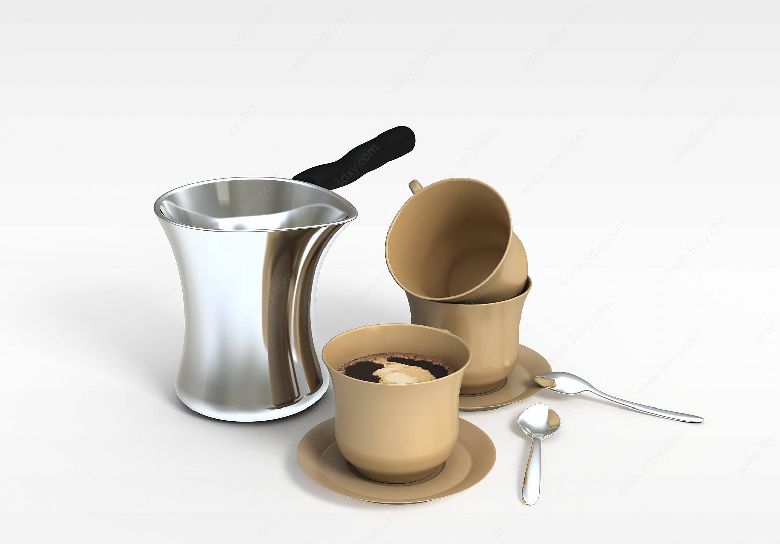 咖啡盘3D模型