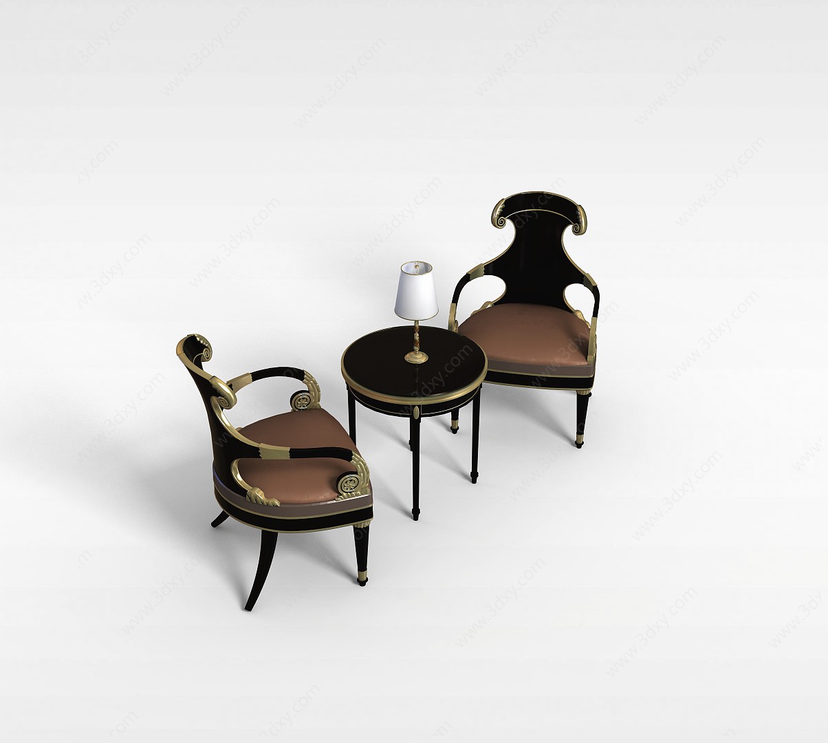 卧室桌椅组合3D模型