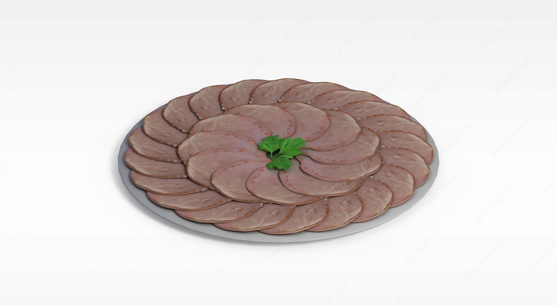 火腿菜肴3D模型