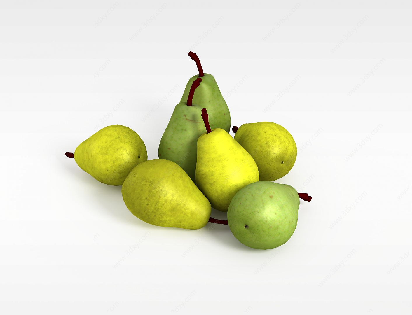 新鲜水果梨3D模型