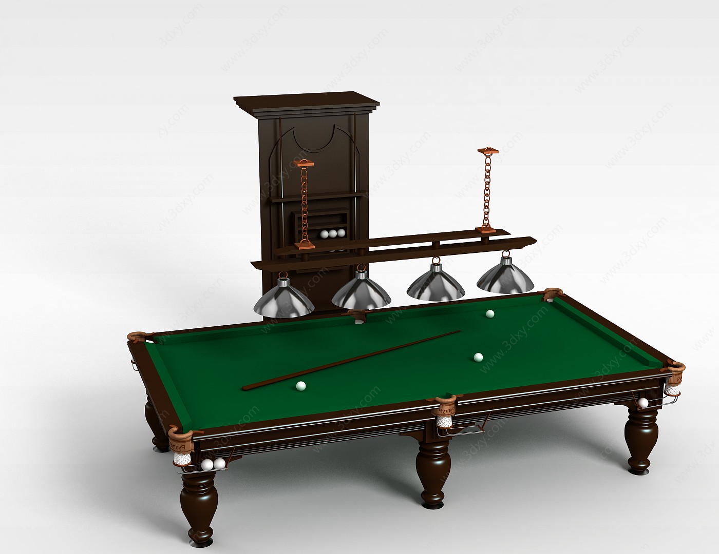 成套台球桌项目3D模型
