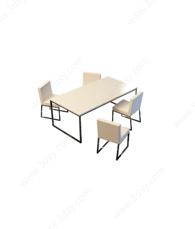 厨房餐桌椅3D模型