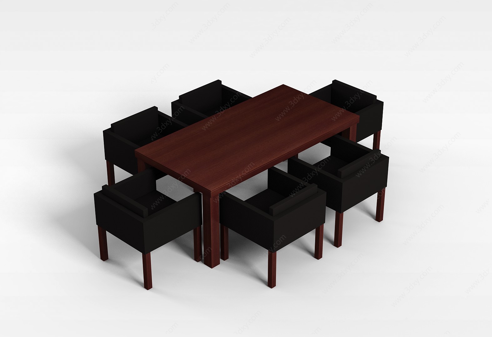 办公商务桌椅3D模型
