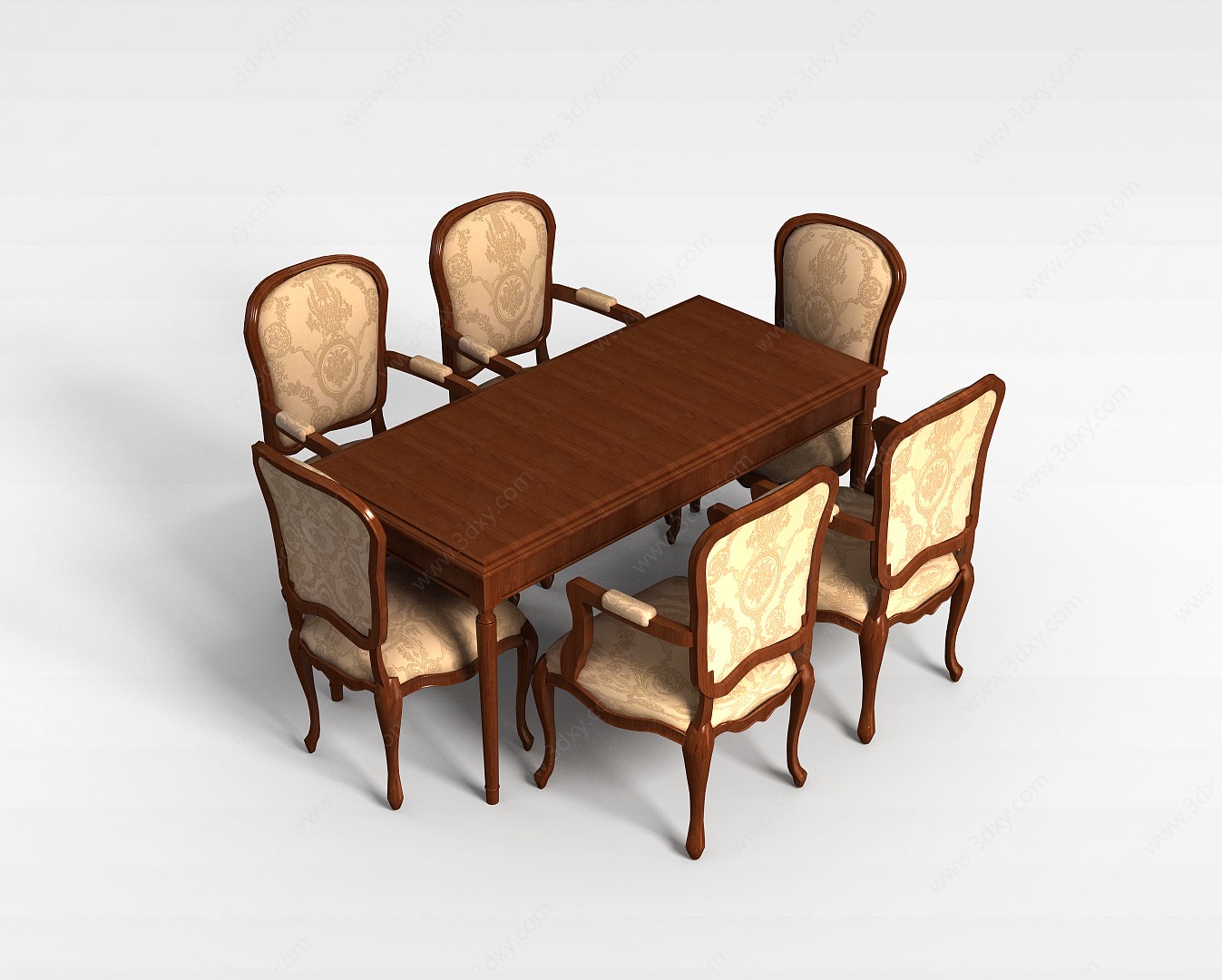 客厅商务桌椅3D模型
