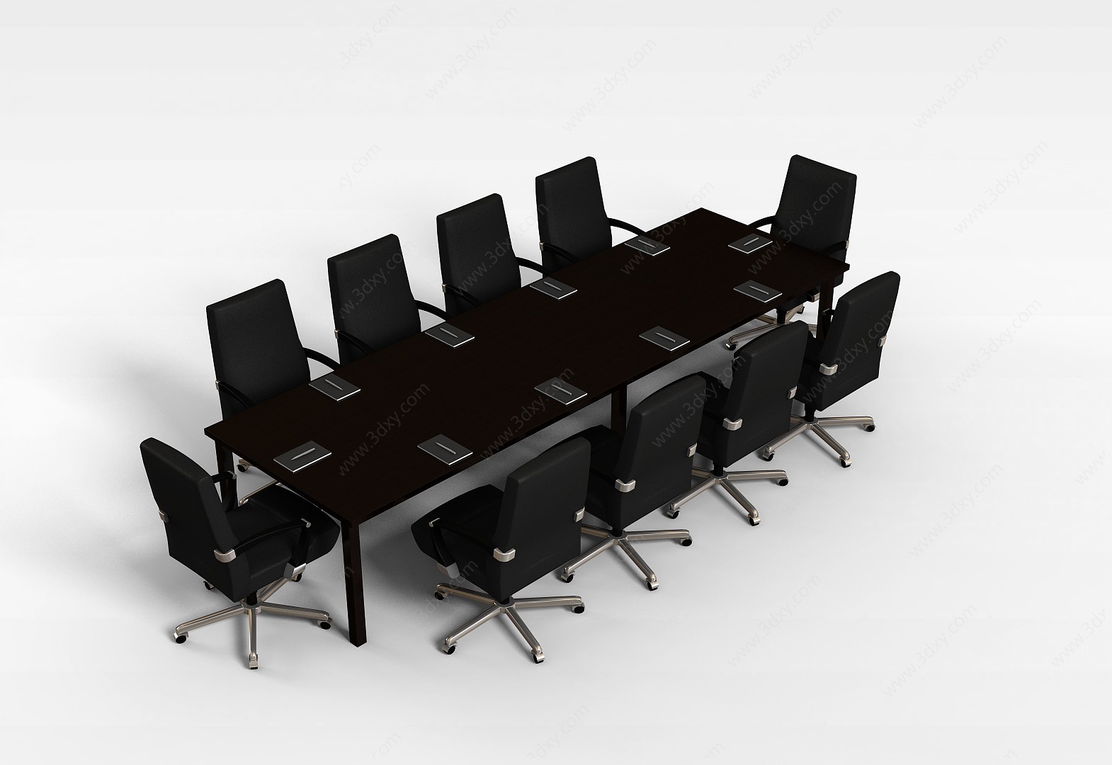 会议室桌椅3D模型