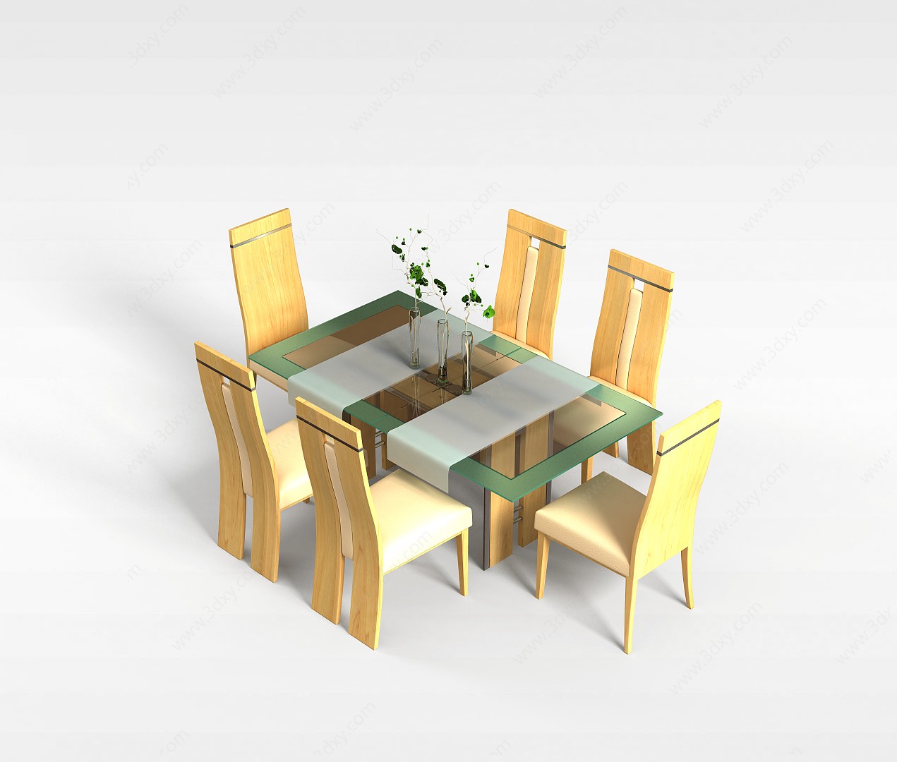 家居餐桌椅3D模型